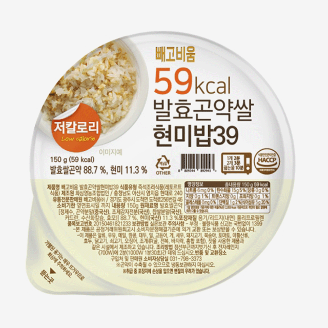 100g당 39kcal 발효곤약쌀현미밥39 